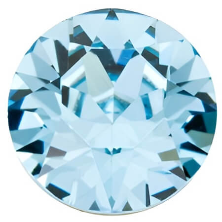 Swarovski Crystal Chaton Stone 6.1mm AQUAMARINE 1088