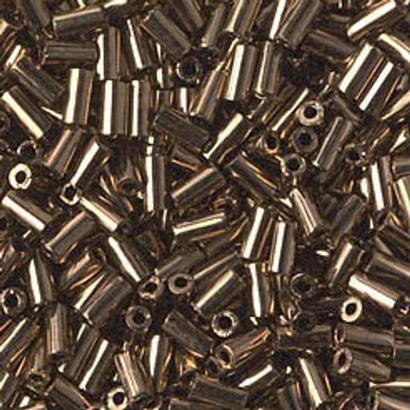 Miyuki BUGLE Beads 3mm METALLIC DARK BRONZE