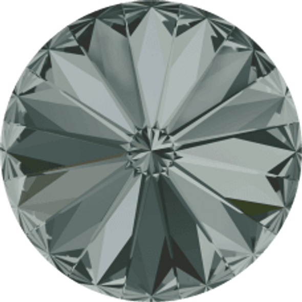 ELITE Eureka Crystal Rivoli Stone 12mm BLACK DIAMOND 1122