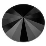 Swarovski Crystal Rivoli Stone 12mm JET 1122