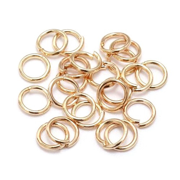 Eureka BASICS Jump Rings 5mm 21 Gauge LT. GOLD PLATED