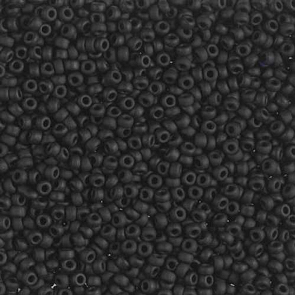 BLACK MATTE Miyuki Round Seed Beads