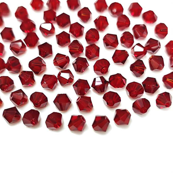 Krakovski Crystal Bicones 4mm GARNET