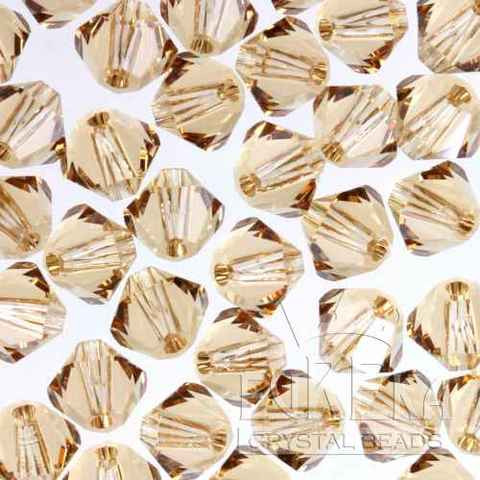 Swarovski Crystal Bicone Bead 2.5mm LIGHT COLORADO TOPAZ 5328