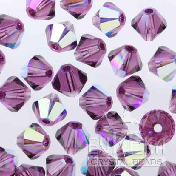 ELITE Eureka Crystal Bicone Bead 3mm AMETHYST AB 5328