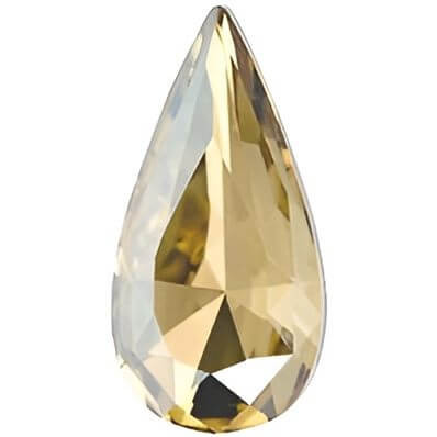 Swarovski Crystal Teardrop Fancy Stone 14mm CRYSTAL GOLDEN SHADOW 4322