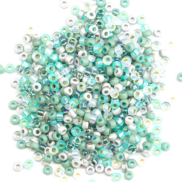 Size 11/0 Miyuki Seed Beads Mix: Ocean Wave. Exclusive Eureka Mix!