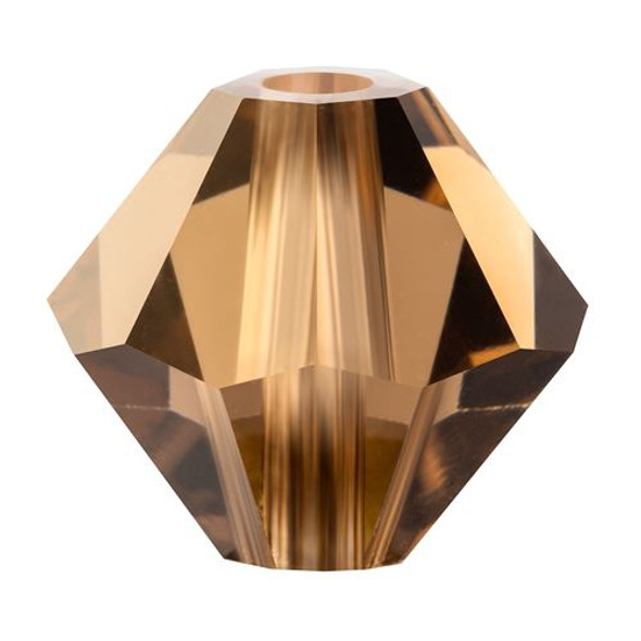 Preciosa Crystal Bicone Beads 4mm SMOKED TOPAZ (Pack of 40) brown bicones Preciosa Crystal Bicone Beads 4mm SMOKED TOPAZ (Pack of 40) brown bicones