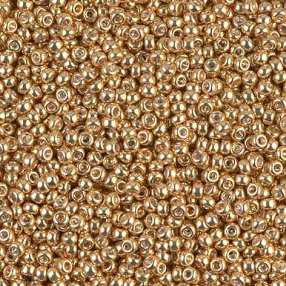 SIZE-8 #1052 GOLD GALVANIZED Miyuki Round Seed Beads