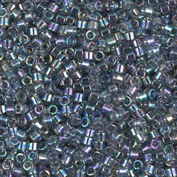 Miyuki DELICA 11/0 Seed Beads TRANSPARENT GRAY AB