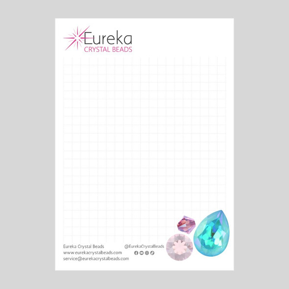 Eureka Crystal Beads Logo NOTEPAD