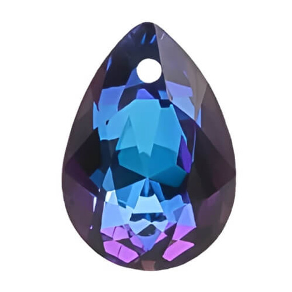 Krakovski Crystal Mini Pear Pendants BERMUDA BLUE 9x6mm