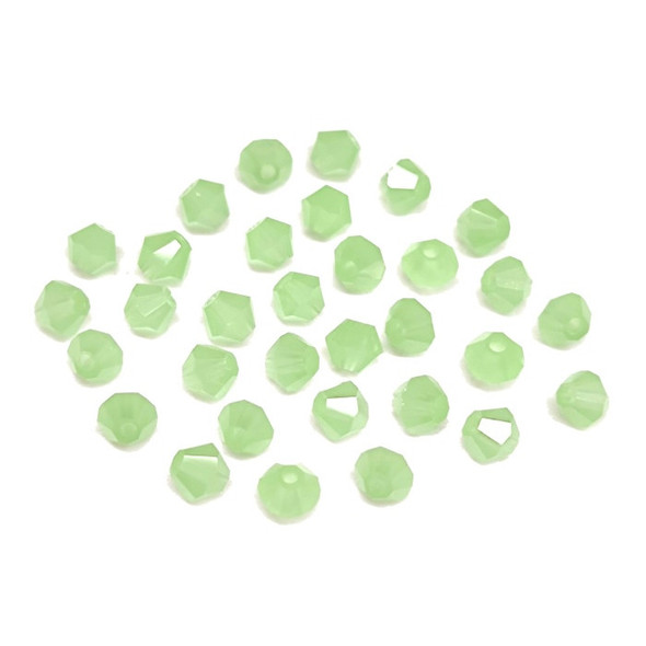 Krakovski Crystal Bicone Beads 3mm GREEN OPAL