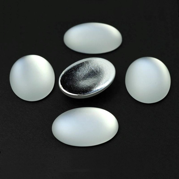 ICE PEARL LunaSoft Lucite Cabochons Oval 18.5 x13.5mm