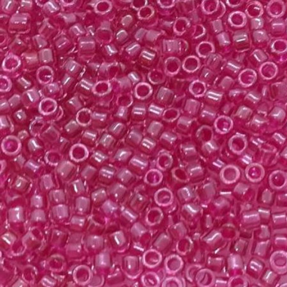 Toho TREASURE Seed Beads 11/0 OPAQUE FUCHSIA LINED CRYSTAL