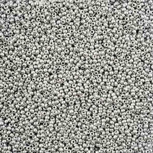 ALUMINIUM SILVER  Miyuki ROUND 11/0 Seed Beads