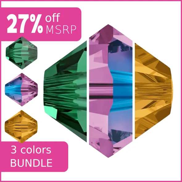 Carnivalesque Swarovski Crystal 4mm Bicones Bundle
