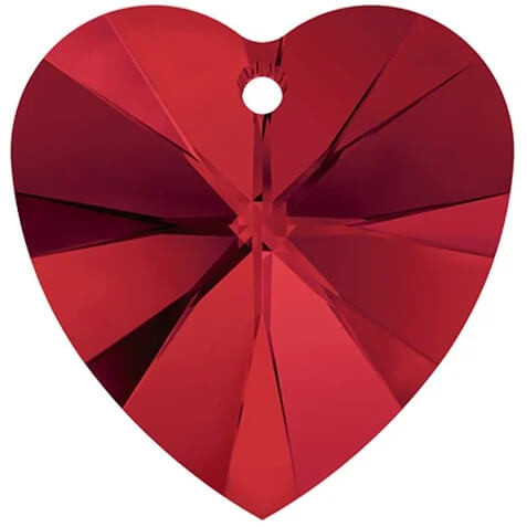 Swarovski Crystal Heart Pendant 18mm SIAM 6228
