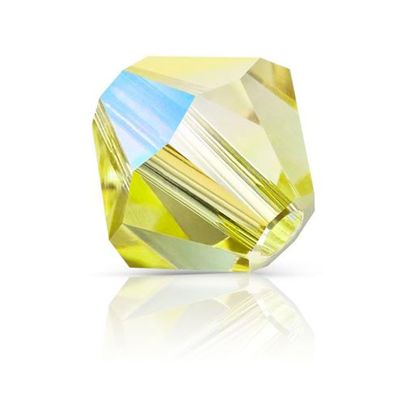 ACID YELLOW AB Preciosa Crystal Bicone Beads 4mm