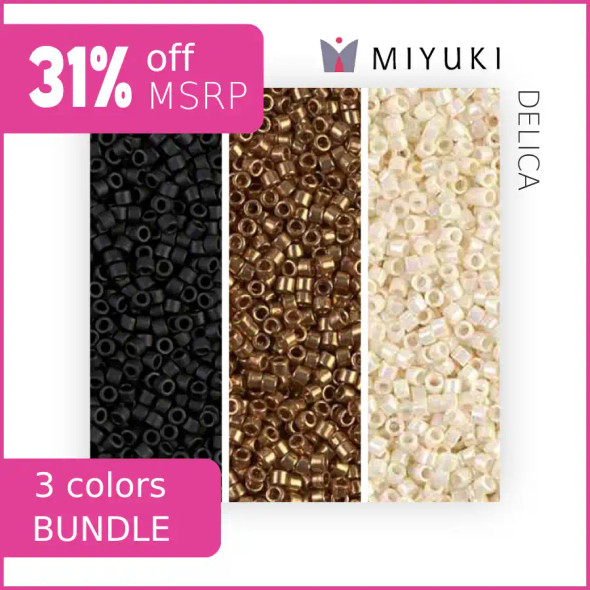 Cocktail Dress Miyuki Delica 11/0 Seed Beads Bundle