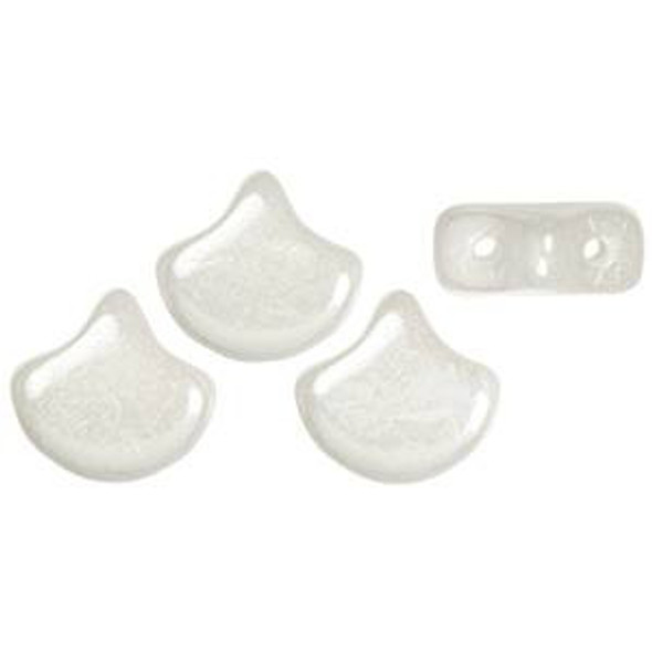 Ginkgo Beads LUSTER OPAQUE WHITE