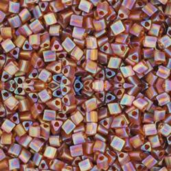 Toho TRIANGLE 11/0 Seed Beads TRANSPARENT RAINBOW FROSTED SMOKY TOPAZ