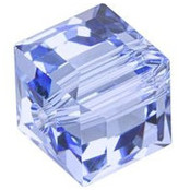 Swarovski Crystal Faceted Cube Bead 6mm LIGHT SAPPHIRE 5601