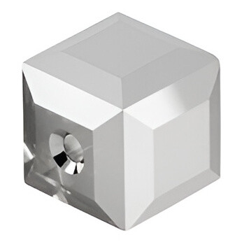 Swarovski Crystal Faceted Cube Bead 6mm CRYSTAL LIGHT CHROME 5601