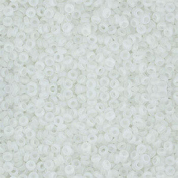 Toho DEMI 11/0 Seed Beads TRANSPARENT RAINBOW FROSTED CRYSTAL