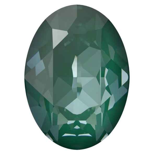 Swarovski Crystal Oval Fancy Stone 18mm CRYSTAL PINE GREEN IGNITE 4120