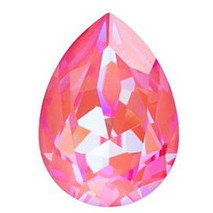 Swarovski Crystal Pear Fancy Stone 14mm LOTUS PINK DELITE LacquerPRO 4320