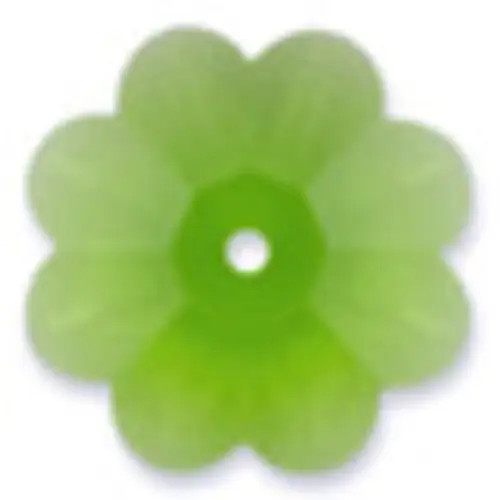 Swarovski Crystal Margarita Bead 10mm FERN GREEN 3700