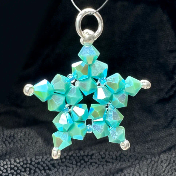 Beaded Bicone Star DIY Beading Tutorial Beaded Bicone Star DIY Beading Tutorial