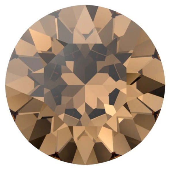 Swarovski Crystal Chaton Stone 8mm Reimagined LIGHT SMOKED TOPAZ 1088