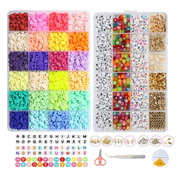 Eureka Basics Polymer Clay Heishi Beads Gift Set XL RAINBOW