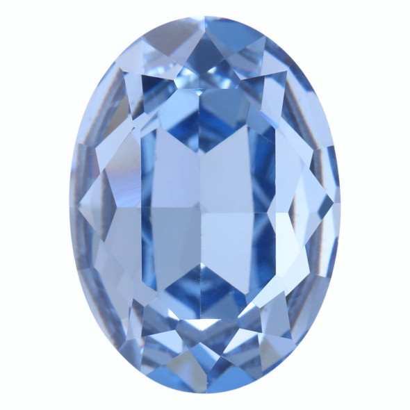 Krakovski Crystal Oval Stone 13x18mm LIGHT SAPPHIRE
