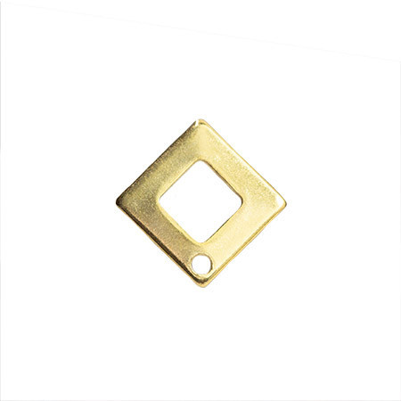 DIAMOND EARRING POSTS 14mm Gold Plated
