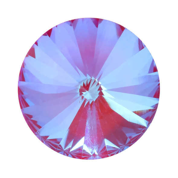 Krakovski Crystal Rivoli 18mm RED CORAL Delite Fireglow