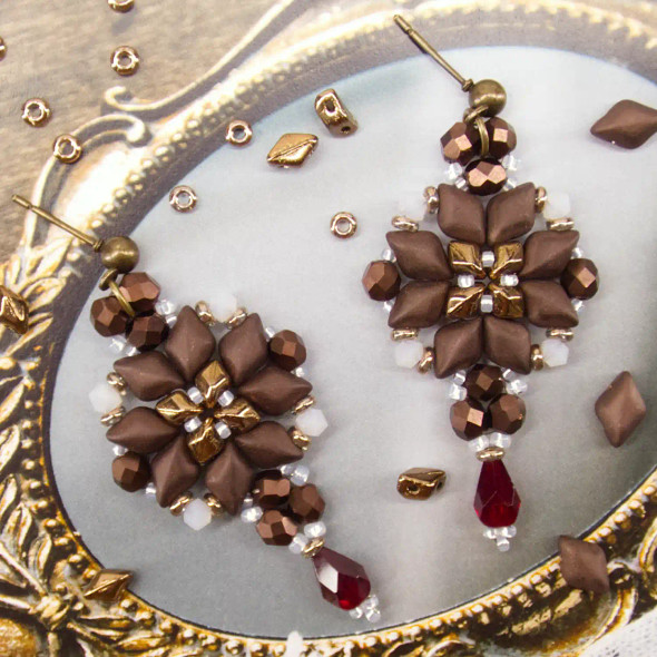 Royal Reflection Earrings Tutorial