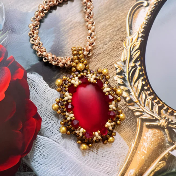 Reflections Pendant Free Beading Tutorial