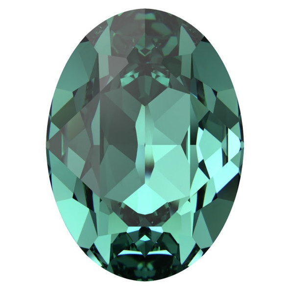 Swarovski Crystal Oval Fancy Stone 14mm Recreated CARIBBEAN GREEN