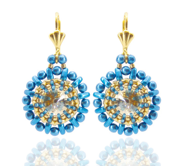 Locked Away Earrings Tutorial by Eureka Crystal Beads