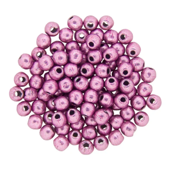 Czech Glass 2mm Round Druk Beads SUEDED GOLD ORCHID