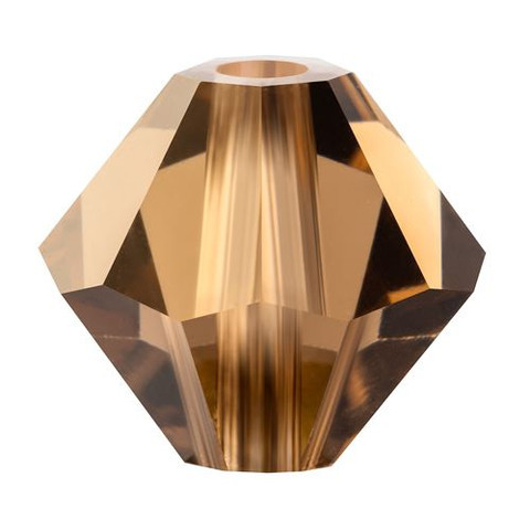 Preciosa Crystal Bicone Beads 3mm SMOKED TOPAZ