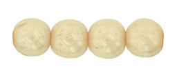 Czech Glass 3mm Round Druk Beads LUSTER OPQUE CHAMPAGNE