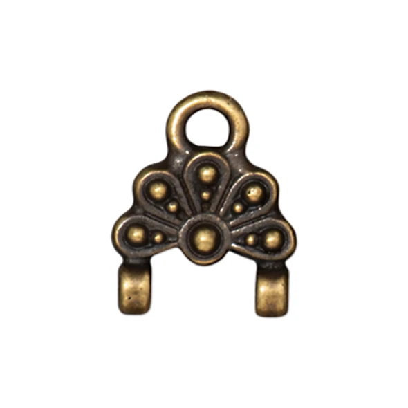 TierraCast LINK Oasis Stitch In Antiqued Brass Plated
