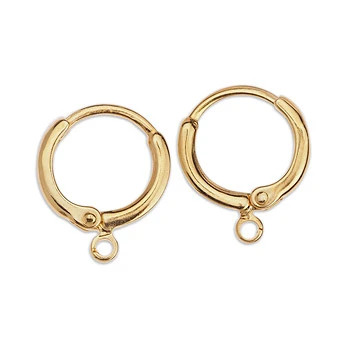 Ear Wire LEVERBACK w/Loop 16x13mm 24K Gold Plated