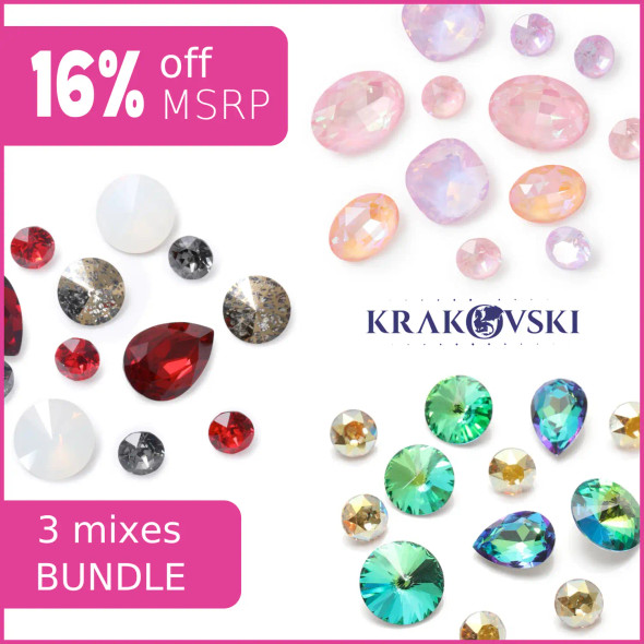 Winter to Summer Krakovski Crystal Stone Collection Accent Mix Bundle