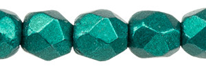 Firepolish 3mm Czech Glass Beads SATURATED METALLIC FOREST BIOME