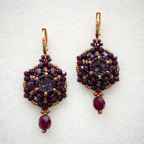 Night At The Opera Beaded Earrings Tutorial
